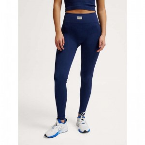 Collant Hummel Pulse Seamless Rib Mw Femme Bleu Marine | 338707-771