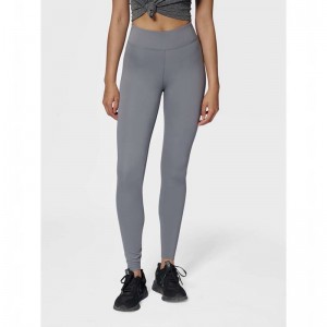 Collant Hummel Te Fundamental Mid Waist Femme Grise | 333539-000