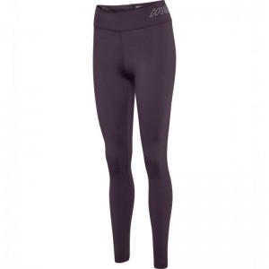 Collant Hummel Te Fundamental Mid Waist Femme Violette | 784642-405