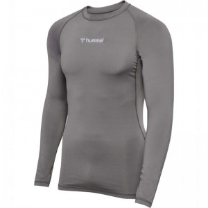 Couche De Base Hummel Bl Performance L/S Homme Grise | 586363-531