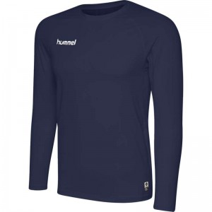 Couche De Base Hummel First Performance Jersey L/S Homme Bleu Marine | 964504-935