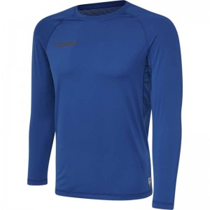 Couche De Base Hummel First Performance Jersey L/S Homme Bleu | 684520-728