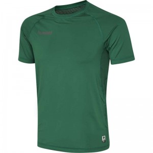 Couche De Base Hummel First Performance Jersey S/S Homme Vert | 810561-047
