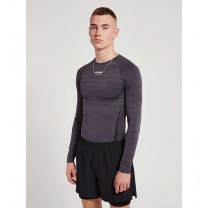 Couche De Base Hummel Te Mike Seamless L/S Homme Noir | 606709-838