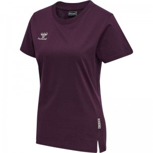 Debardeur Hummel Move Grid Cotton S/S Wom Femme Violette | 445228-179