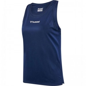 Debardeur Hummel Run Singlet S/L Femme Noir | 144686-401