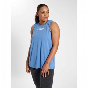 Debardeur Hummel Te Curvy Plus Femme Bleu | 459537-759