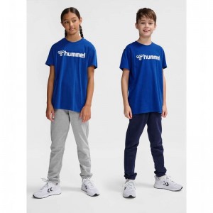 Ensembles Hummel Go 2.0 Logo S/S Enfant Bleu | 796709-532