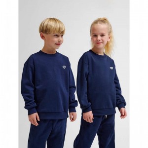 Gant Hummel Jr Loose Crewneck Bee Enfant Bleu Marine | 208903-616