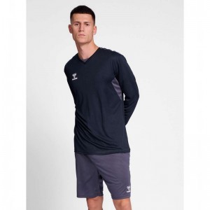 Maillot Hummel Authentic Pl L/S Homme Noir | 365306-044