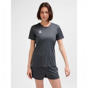 Maillot Hummel Authentic Pl S/S Femme Noir | 141118-744