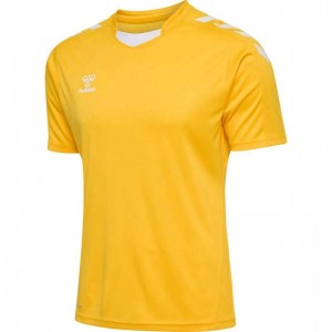 Maillot Hummel Core Xk Poly S/S Homme Jaune | 469804-929