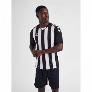 Maillot Hummel Core Xk Striped S/S Homme Noir | 310555-774