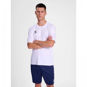 Maillot Hummel Essential S/S Homme Blanche | 226521-257