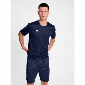 Maillot Hummel Essential S/S Homme Bleu Marine | 126148-042