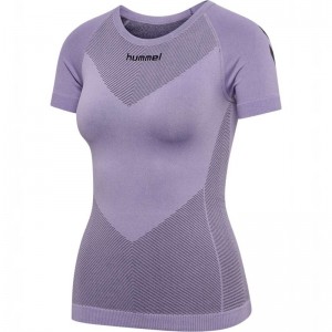 Maillot Hummel First Seamless S/S W Femme Lavande | 463049-023