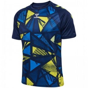 Maillot Hummel Graphic Universe S/S Homme Bleu Marine | 139600-947