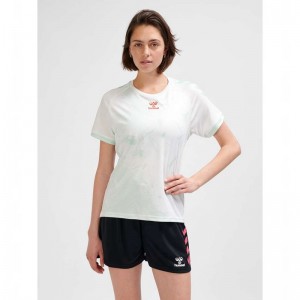 Maillot Hummel Graphic Universe Ss Femme Blanche | 476899-212