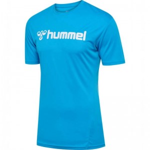 Maillot Hummel Logo S/S Homme Bleu | 842292-794