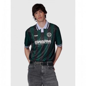 Maillot Hummel Loose Football S/S Homme Vert | 776966-697