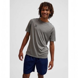 Maillot Hummel Pro Training S/S Homme Grise | 461719-257