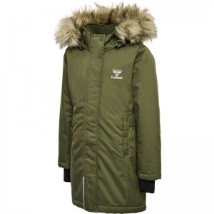 Manteaux Hummel Alma Tex Enfant Vert Olive | 372068-356