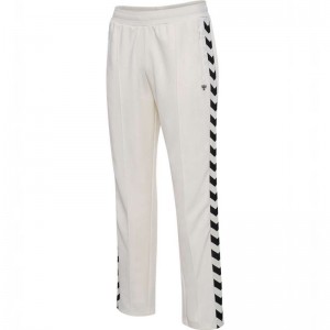 Pantalon Hummel Archive Regular Poly Femme Blanche | 856620-683
