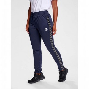 Pantalon Hummel Authentic Pl Femme Bleu Marine | 813096-631