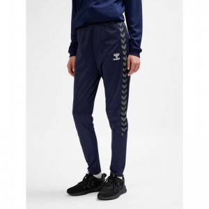 Pantalon Hummel Authentic Training Femme Bleu Marine | 633524-254