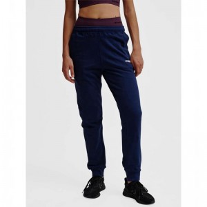 Pantalon Hummel Elemental Regular Femme Bleu Marine | 480245-013
