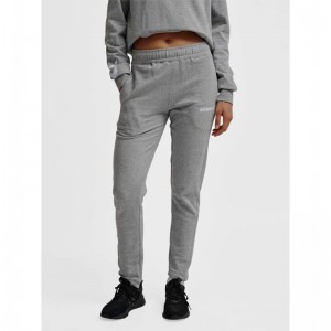 Pantalon Hummel Elemental Tapered Femme Grise | 583447-579