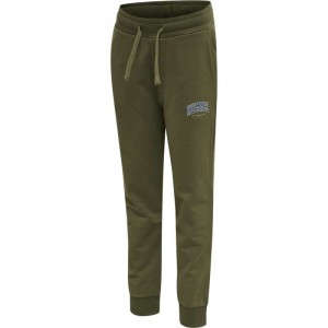 Pantalon Hummel Fast Enfant Vert Olive | 614247-715