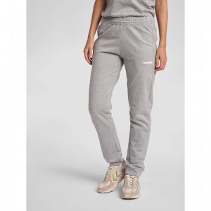 Pantalon Hummel Go Cotton Femme Grise | 521224-990