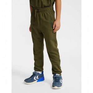 Pantalon Hummel Jr Base Regular Enfant Vert | 155596-667