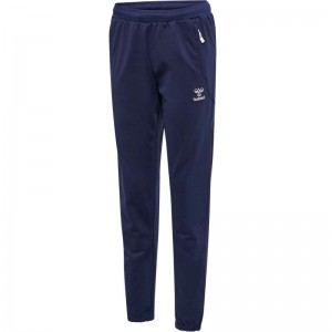 Pantalon Hummel Move Grid Cotton Femme Bleu Marine | 121530-312