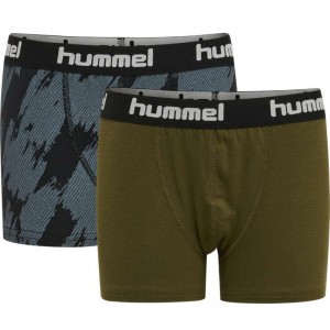 Pantalon Hummel Nolan 2-pack Enfant Vert Olive | 844366-801
