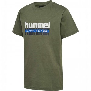 Pantalon Hummel Tukas S/S Enfant Vert Olive | 489330-574
