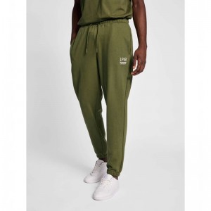 Pantalon Survêtement Hummel Lp10 Loose Homme Vert | 281666-112