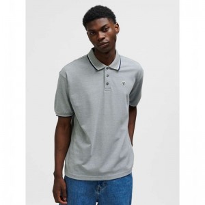Polos Hummel Loose Shirt S/S Bee Homme Grise | 921599-995