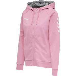 Sacs à Dos Hummel Go Cotton Zip Femme Rose | 204008-663