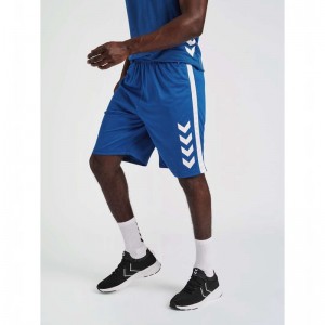 Short Hummel Core Xk Basket Homme Bleu | 361927-947