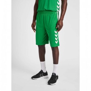 Short Hummel Core Xk Basket Homme Vert | 387421-035