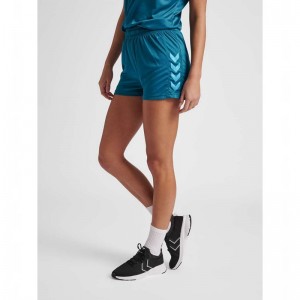 Short Hummel Core Xk Poly Femme Turquoise | 809741-481