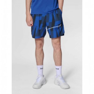 Short Hummel Court Aop Pocket Homme Bleu | 383310-490