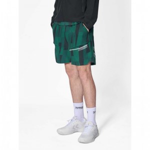 Short Hummel Court Aop Pocket Homme Vert | 691717-888