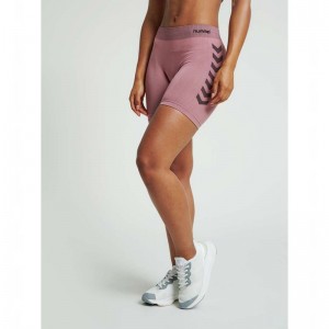 Short Hummel First Seamless Tr Sht Tigh W Femme Rose | 240231-180
