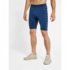 Short Hummel Hummel First Seamless Tr Sht Tights Homme Bleu Marine | 343731-091