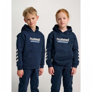 Short Hummel Jr Logo Enfant Bleu Marine | 857051-071