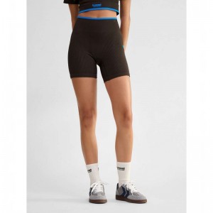 Short Hummel Knitteds Tights Femme Chocolat | 941501-285