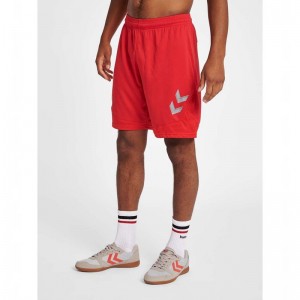 Short Hummel Lead Poly Homme Rouge | 367113-365